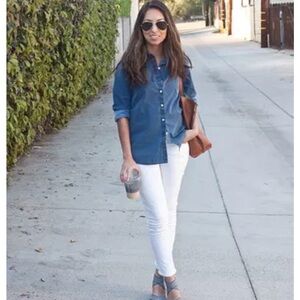 DKNY SOHO Boyfriend Jeans - white, size 14